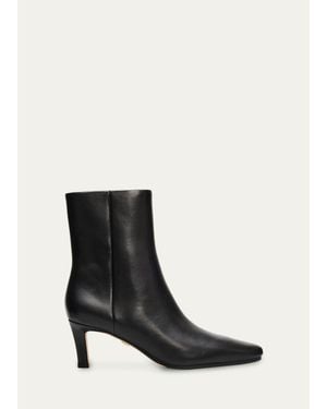 Veronica Beard Agnes 65Mm Leather Ankle Boots - Black