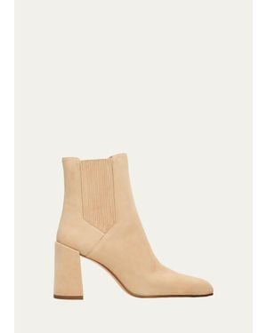 Gabriela Hearst Luke 90Mm Suede Ankle Boots - Natural