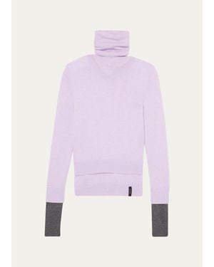 Marc Jacobs Layered Turtleneck Sweater - Purple