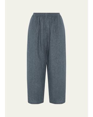 Eskandar Japanese Pants - Blue