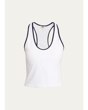 L'Agence Martina Racerback Tank Top - Multicolor