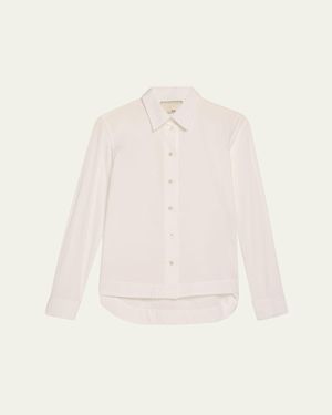 WE-AR4 Cropped Collared Shirt - Natural
