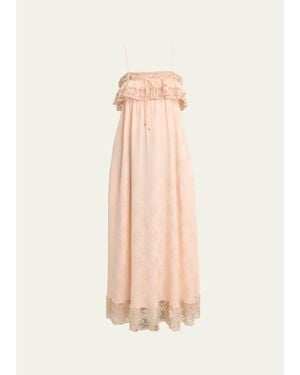 Chloé Organic Silk Ornemental Jacquard Dress - Multicolor