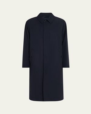 Ralph Lauren Technical Wool Overcoat - Blue