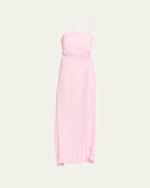A.L.C. Layla Pleated Strapless Gown - Pink
