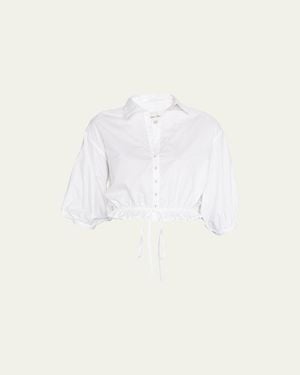 Cara Cara Hutton Cropped Top - Natural