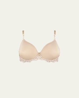 Lise Charmel Dressing Floral 3D Spacer Plunge Bra - White