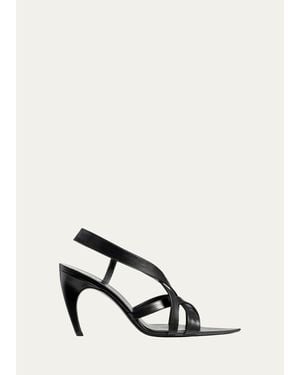 KHAITE Sadie 85Mm Multi-Strap Leather Sandals - White