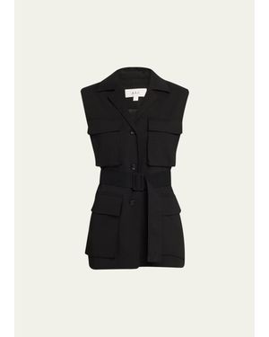 A.L.C. Cameron Belted Utility Vest - Black