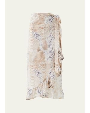 Melissa Odabash Danni Wrap Skirt - Natural