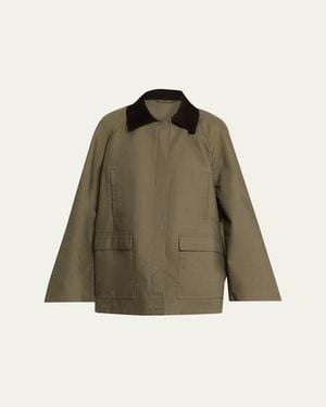 TOTEME Oversized Summer Country Jacket - Green
