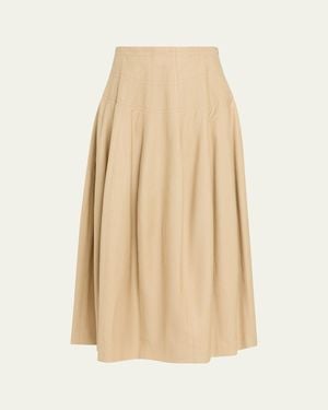 Heirlome Estefania Midi Tulip Skirt - Natural