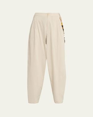 DARKPARK Phebe Tapered Cotton Pants - Natural