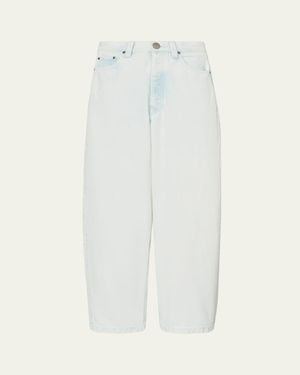 Marc Jacobs Mid-Rise Bow-Leg Jeans - White