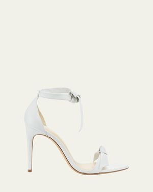 Alexandre Birman Clarita Knotted Leather High-Heel Sandals - Natural