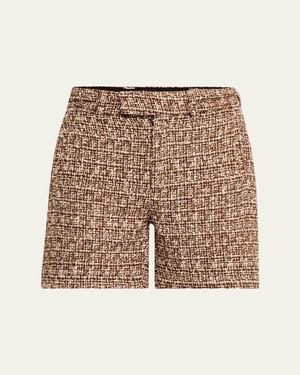 Amiri Boucle Shorts - Natural