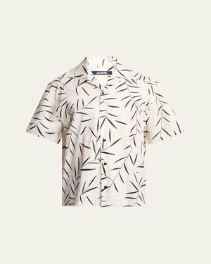 Jacquemus Fonccio Cotton Camp Shirt - White