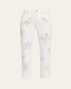 Libertine Porcelain Garden Boyfriend Jeans - Natural