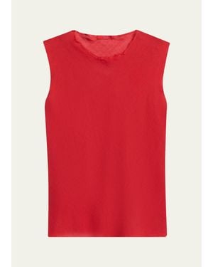All Three Iris Gauze Tank Top - Red