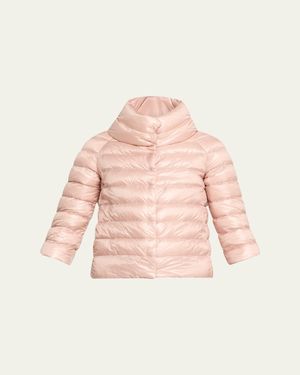 Herno Iconico Piumino Sofia Water-Resistant Nylon Ultralight Puffer Jacket - Pink