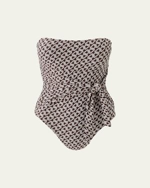 Melissa Odabash Munich Strapless One-Piece Swimsuit - White