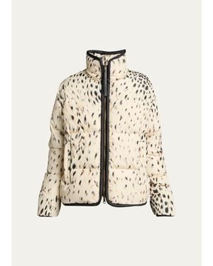 Moncler Rayonnant Down-Fill Puffer Vest Jacket - Natural