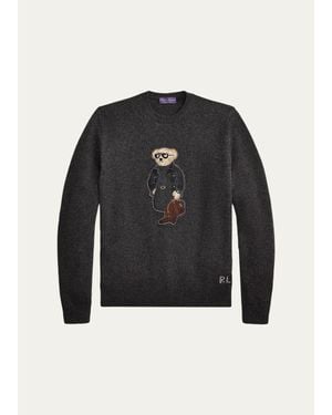 Ralph Lauren Polo Bear Cashmere Sweater - Black