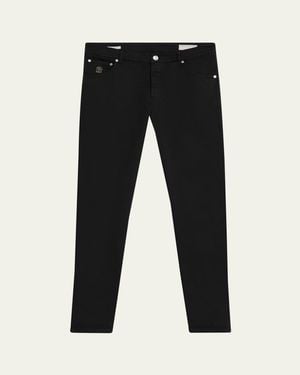 Brunello Cucinelli Bull Denim Skinny-Fit Pants - Black
