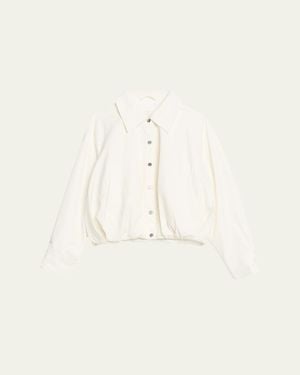 3.1 Phillip Lim Blouson Snap-Front Jacket - Natural