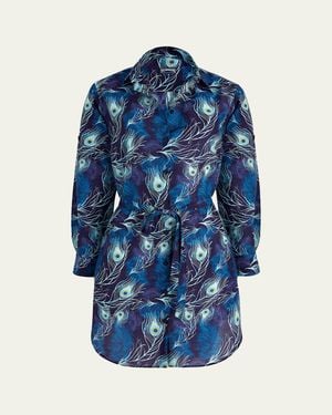 Vilebrequin Eyes Of The Wind Cotton-Silk Shirtdress - Blue