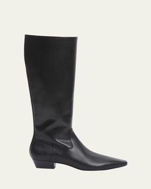 Jonathan Simkhai Lowen Leather Knee-High Boots - Black