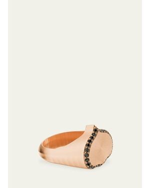 KAMAL Eye Adore Diamond Signet Ring - Natural