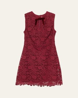 Shoshanna Vivienne Scalloped Floral Lace Midi Dress in Natural | Lyst Shoshanna Vivienne Scalloped Floral Lace Midi Dress in Natural | Lyst