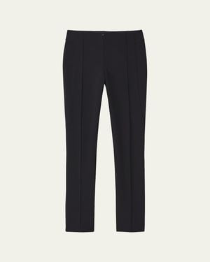 Lafayette 148 New York Gramercy Acclaimed-stretch Pants - Blue