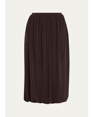 Vince Bubble Midi Skirt - Brown