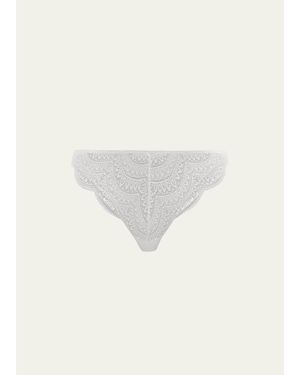 Simone Perele Karma Lace Tanga Briefs - White