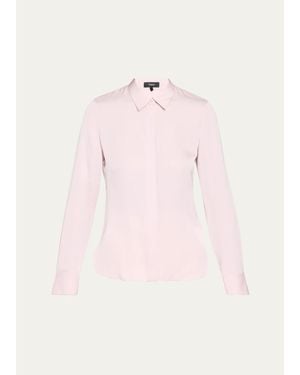 Theory Classic Fitted Shirt - Pink