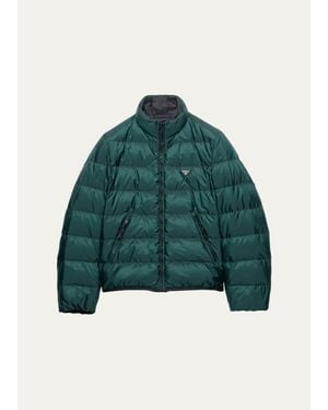 Prada Re-Nylon Down Jacket - Green