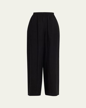 Eskandar Flared Pants - Black
