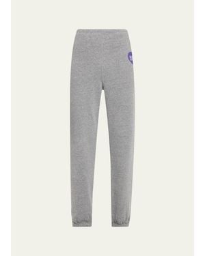 SPRWMN Logo Heart Fleece Sweatpants - Gray