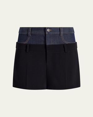Cinq À Sept Dionne Combo Shorts - Blue