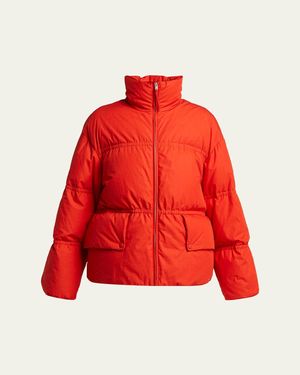 Moncler Genius X Jil Sander Mimimycin Short Down Jacket - Red