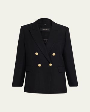 Kobi Halperin Briar Relaxed Double-Breasted Jacket - Black