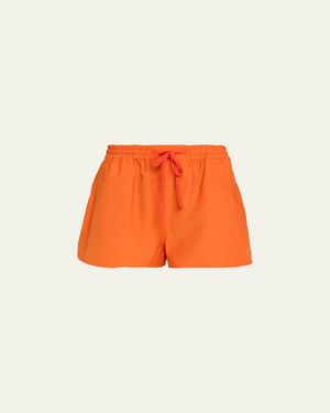 A.L.C. Camden Drawstring Shorts - Orange