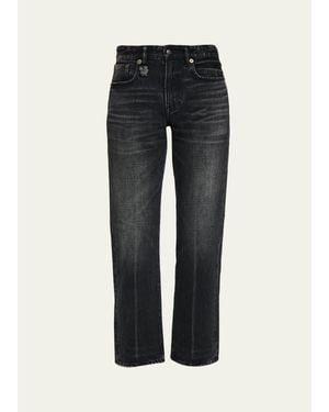 R13 Bf Low-Rise Jeans - Blue