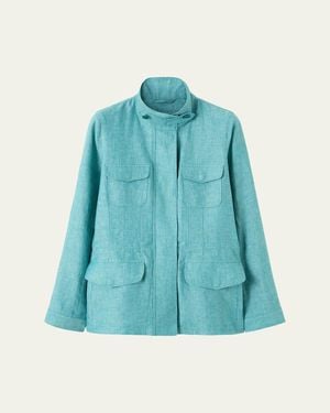 Loro Piana Traveler Lady Field Jacket - Blue