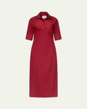 Twp New Earl Maxi Shirtdress - Red