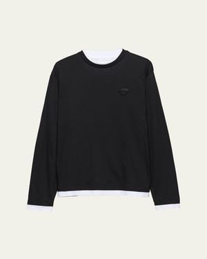 トップス 2006 PRADA graphic long sleeve T shirt Men's Prada Long-sleeve t-shirts | Lyst