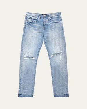 Purple Holloway Vintage Crystal Jeans - Blue