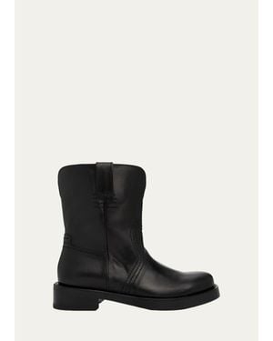 Pierre Hardy Uma Leather Mid-Calf Boots - Black